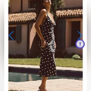 Skatie Sabrina Midi polka dot dress